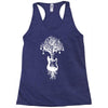 nature guitar white tree music banksy art Racerback Tank