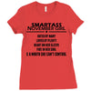 Smartass November Girl Ladies Fitted T-Shirt