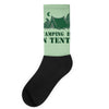 camping is in tents t shirt Socks