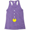 funny 80s pacman 'eating buttons' Racerback Tank
