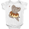 Pusheen the Cat Muscular with Donut Baby Onesie