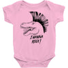 i wanna rock! Baby Bodysuit