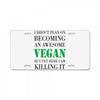 vegan License Plate
