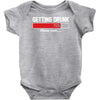 getting drunk Baby Onesie