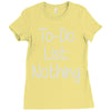lazy day humour Ladies Fitted T-Shirt