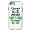 blessed god by spoiled by my husband protected by both iPhone 8