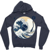 the great wave off sound Zipper Hoodie