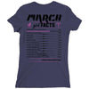 March Girl Facts Aries Ladies Fitted T-Shirt