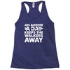 an arrow a day zombie dary Racerback Tank