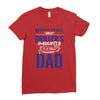Behind Every Great Driller's Daughters Is A Truly Amazing Dad Ladies Fitted T-Shirt