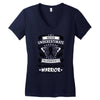 Never Underestimate the Strength of a Melanoma Cancer Warrior Women's V-Neck T-Shirt