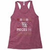 santa pisces christmas ugly t shirts Racerback Tank