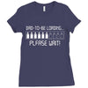 dad to be loading please wait Ladies Fitted T-Shirt