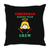 christmas baking team crew angel Throw Pillow