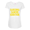 This is What a Sarcoma Cancer Survivor Looks Like Maternity Scoop Neck T-shirt