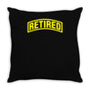 retired Throw Pillow