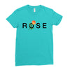 Rose Ladies Fitted T-Shirt