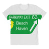 gps logo free exit 63 beach haven All Over Women's T-shirt
