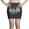 Camping Green Mini Skirts