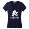 new ninja tune Women's V-Neck T-Shirt