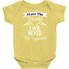 i love the world i will never stop exploring Baby Bodysuit