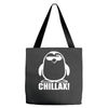 penguin chillax funny new Tote Bags