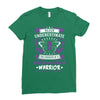 Never Underestimate The Strength Of A Gynecologic Cancer Warrior Ladies Fitted T-Shirt