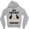 Me Against Uterine Cancer Zipper Hoodie