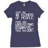 there are 10 kinds of people Ladies Fitted T-Shirt
