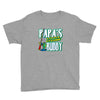 papa's little fishin buddy Youth Tee