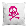pink pirate Throw Pillow