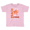 I Wear Peach For Uterine Cancer Awareness Toddler T-shirt