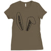 bunny ears Ladies Fitted T-Shirt
