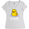 i don't give a duck Women's Triblend Scoop T-shirt