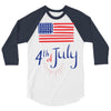july 4th 3/4 Sleeve Shirt