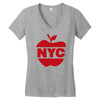 nyc big apple Women's V-Neck T-Shirt