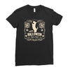 happy halloween! Ladies Fitted T-Shirt