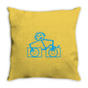 dj club,dance,rave,music,house,cool,funny,retro Throw Pillow