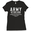 Army Of The Lord Christian T Shirts Bible Verse Ladies Fitted T-Shirt