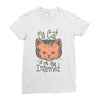 my cat is on the internet Ladies Fitted T-Shirt
