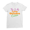 this is my lazy unicorn costume Ladies Fitted T-Shirt