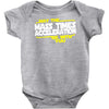 may the mass times force acceleration be with you funny Baby Onesie