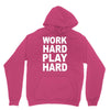 work out play hard funny Unisex Hoodie