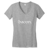 bacon Women's V-Neck T-Shirt