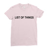 lost of things Ladies Fitted T-Shirt