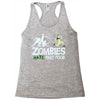 zombies hate fast food Racerback Tank