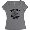 mugatu gym suit Women's Triblend Scoop T-shirt