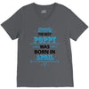 The Best Papa Was Born In April V-Neck Tee