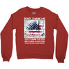 Veteran Don't Thank Me Thank My Brothers &amp; Sister Crewneck Sweatshirt