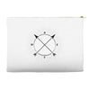 Compass Whit Circle Accessory Pouches
